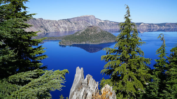 Crater Lake, Oregon. Where we source our volcanic silica minerals.